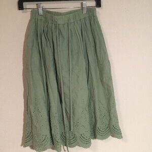 Elegant Green Women's Skirt